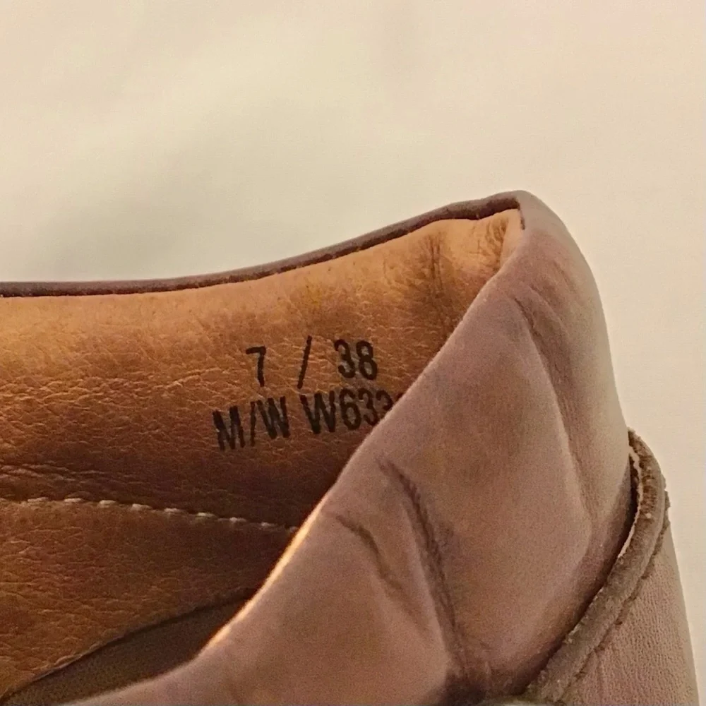 Born 7 Clogs Women’s Comfort Shoes Brown Distressed Leather Boho Platform - Picture 7 of 13